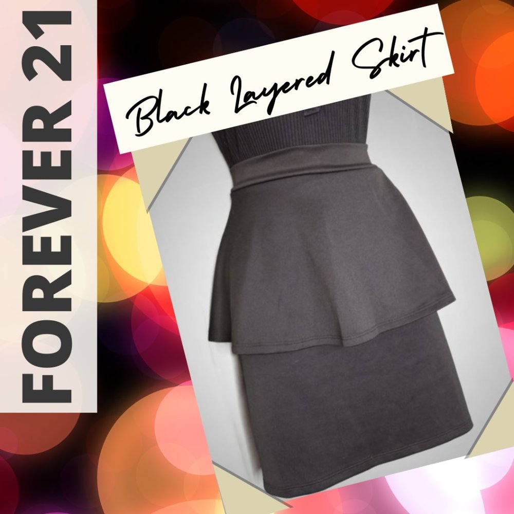 Black Layered Skirt